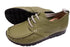 【arui_toe 3955BL カーキ】本革コンフォートモカシンデッキシューズ